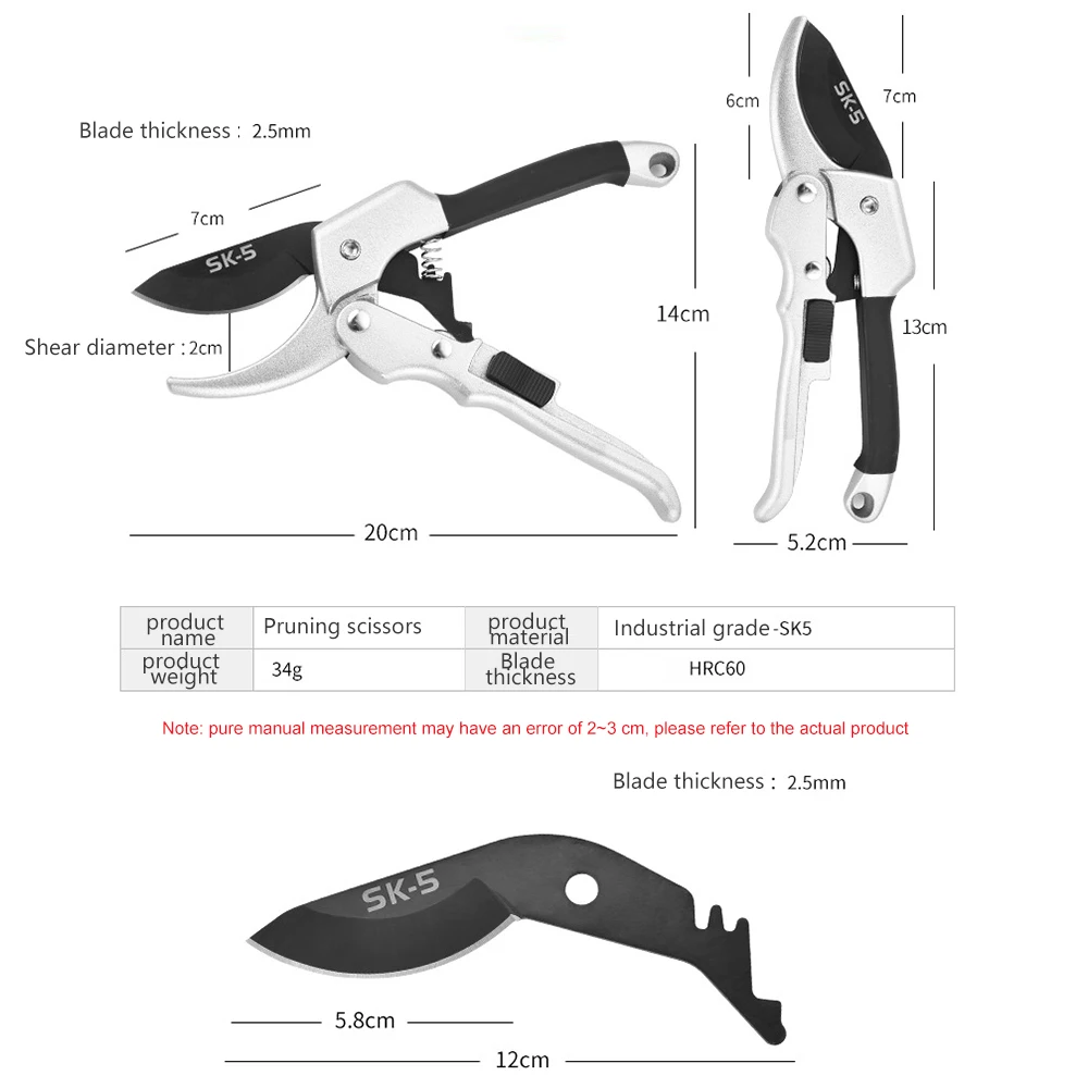 post hole digger gas Garden Tools Garden Pruning Shears Plant Trim Horticulture Hand Pruner Shrub Garden Scissor Orchard Branch Shear Tools electric weed wacker