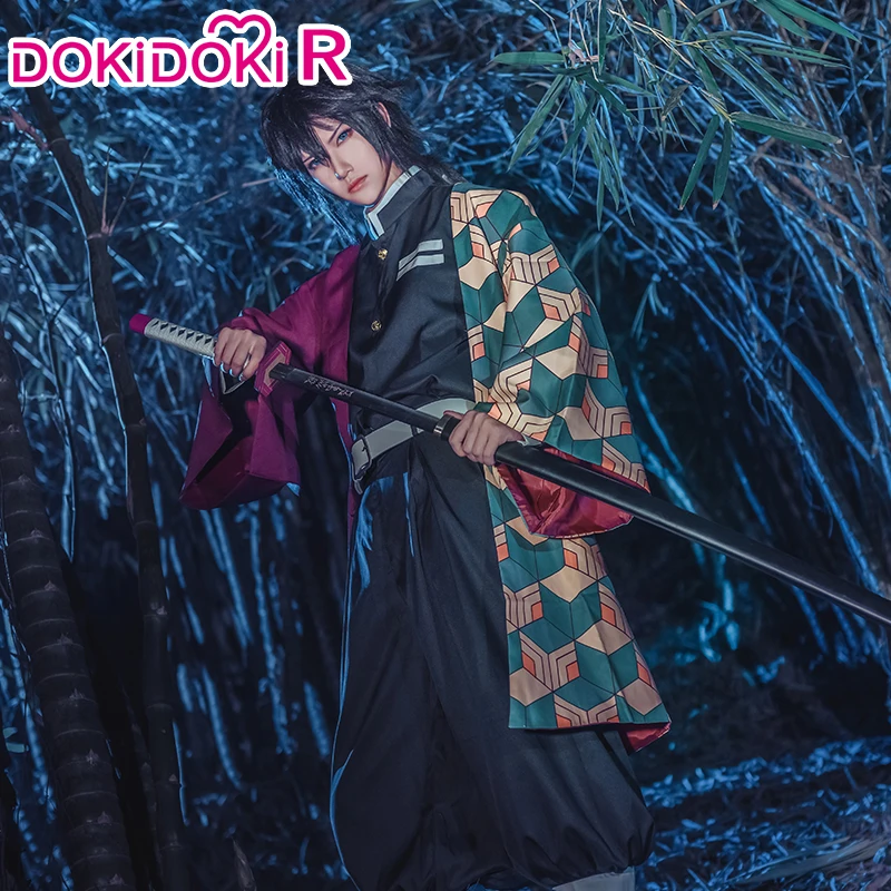 DokiDoki R костюм для косплея из аниме Косплей демона Slayer: Kimetsu no Yaiba Tomioka Giyuu|Костюмы