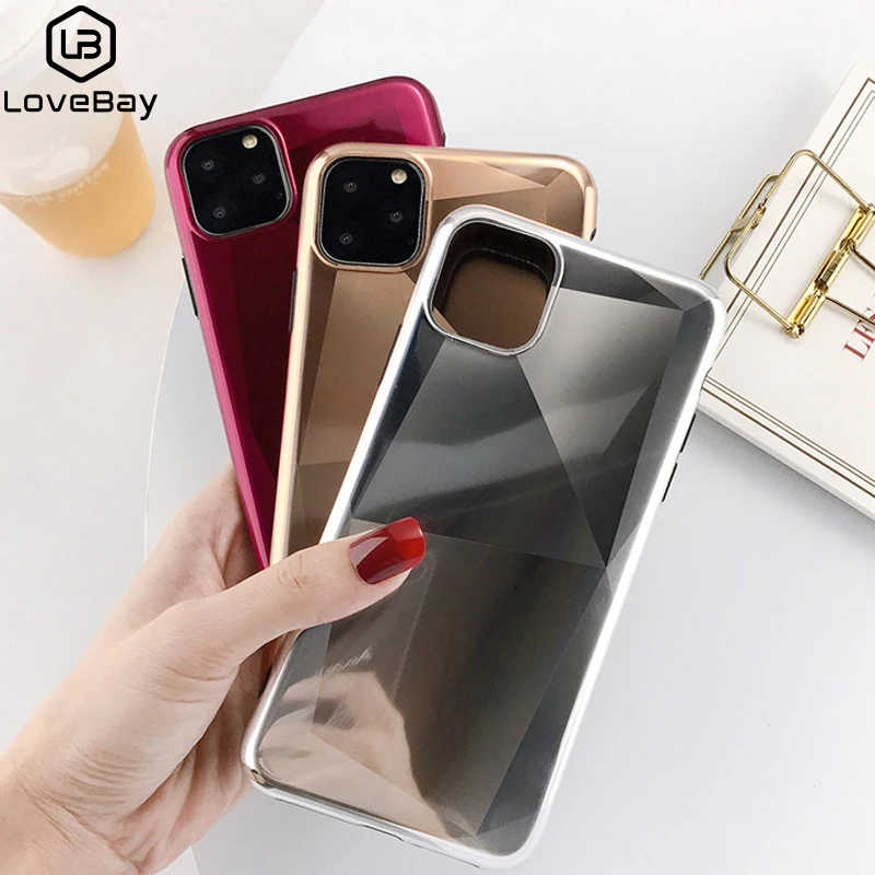 Lovebay твердый лазерный чехол для телефона iPhone 11 11Pro XS Max 6 6S 7 8 Plus X XR мягкий IMD