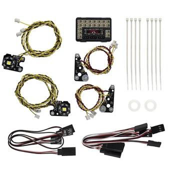 

for TRX4 RC Car Front Rear LED Lights + IC Lamp Group Headlight Kit for 1/10 RC Crawler Traxxas TRX-4 Defender