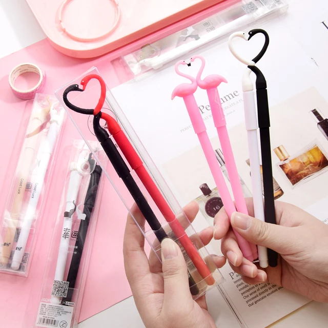 Stylos Kawaii à gel pour Couples, 20 pièces/lot, fournitures scolaires