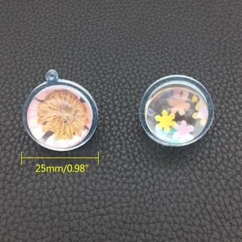 

2 Pcs/Set Silicone Mold DIY Jewelry Making Pendant Universe Round Ball Epoxy Resin Crafts Gifts Handmade Tools Crystal Mirror