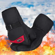 Мужские тачскрин зимние; теплые; Термо Перчатки Открытый Мотоцикл ветрозащитный для езды утепленные лыжные перчатки спортивные перчатки полный палец