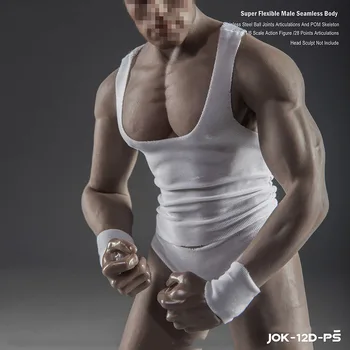 

New 1/6 Figure Strong Male Soldier Muscle SUPER Flexible Seamless Body With Metal Skeleton Soldiers Male Body Toys