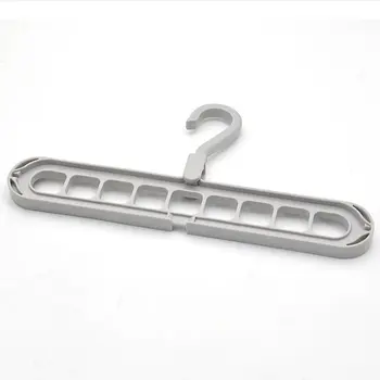 

Rotating Nine-Hole Hanger Multi-Function Multi-Layer Folding Magic Hanger Wardrobe Storage Plastic Rack