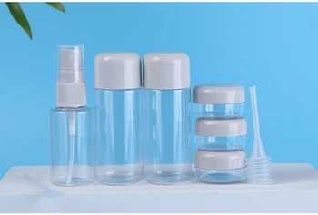 

8pcs Portable Refillable Bottle Spray Bottle Pressure Spray Set Empty Cosmetic Containers Spray Atomizer Bottle For Travel