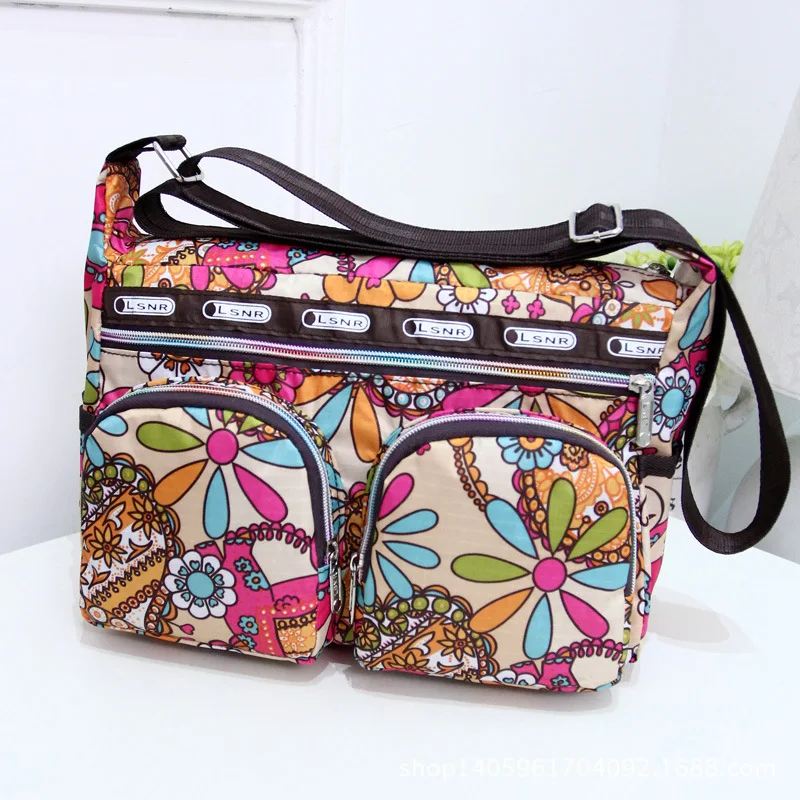 Multifunctional Mommy Diaper Bag Baby Stroller Bag Travel Bag Baby Care Bag Casual Diagonal Waterproof Canvas Nylon Mummy Bag - Цвет: 1