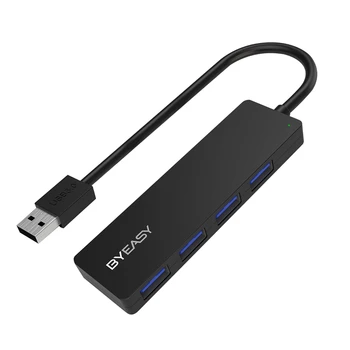 

BYEASY UC-109 USB Hub 4 Port USB 3.0 Hub Ultra Slim Portable Data Hub Applicable for Notebook PC Laptop