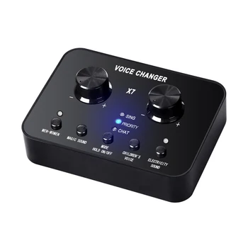

PC Audio USB Headset Microphone Webcast Personal Streamer Live Show Sound Card for Phone Computer