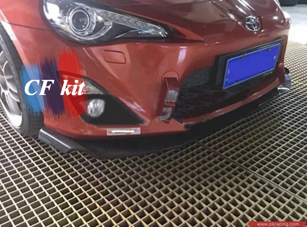 CF комплект FRP передний бампер спойлер для Honda FT86 GT86 Scion FRS передний губы ракета Кролик Стиль