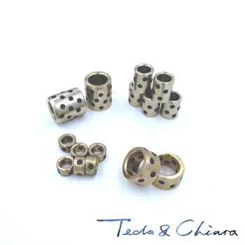 

1Pc JDB 121810 1210 12 x 18 x 10 mm Linear Graphite Lubricating Brass Bearing Bushing Sleeve Oilless self-lubricating *