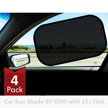 

4pcs/pack 50x30cm 44x38cm Car Static electricity Suck Sun Shade Side Rear Car Window Sunshade Cover sun protect Auto Accessories