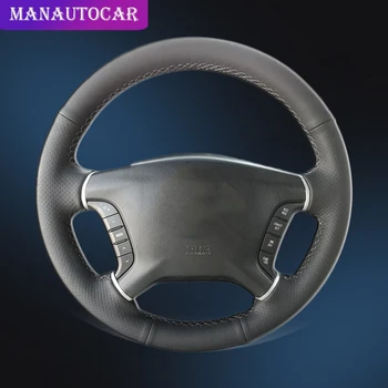 

Car Braid On The Steering Wheel Cover for Mitsubishi Pajero 2007-2014 Galant 2008-2012 Auto Leather Covers Interior Accessories