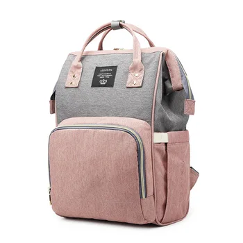 

Lequeen Fashion Multi-Function Large Capacity Handbag Backpack out Portable Mother's Bag Wholesale