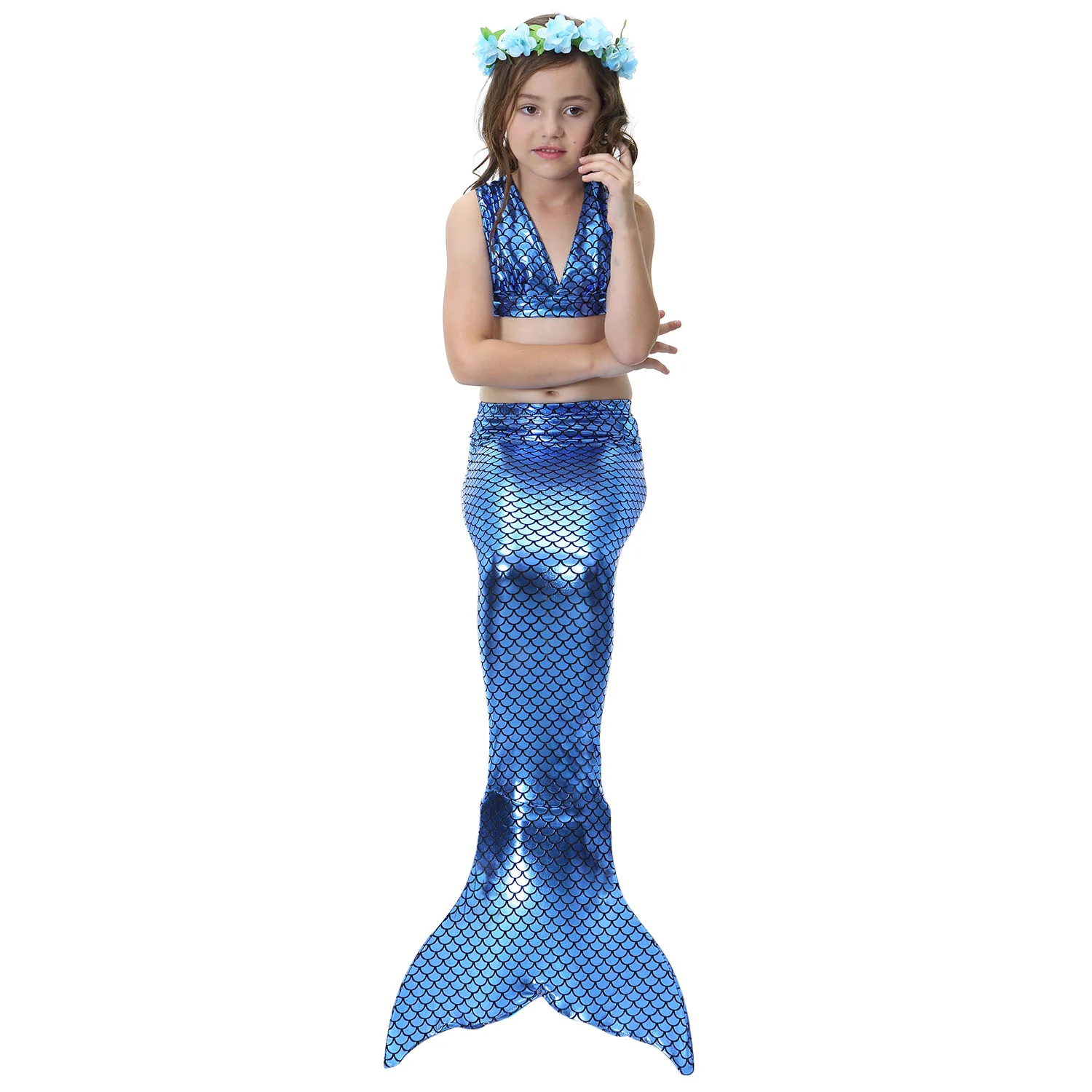 Купальник русалки, детский купальник, бикини, европейский и американский купальник, женское бикини