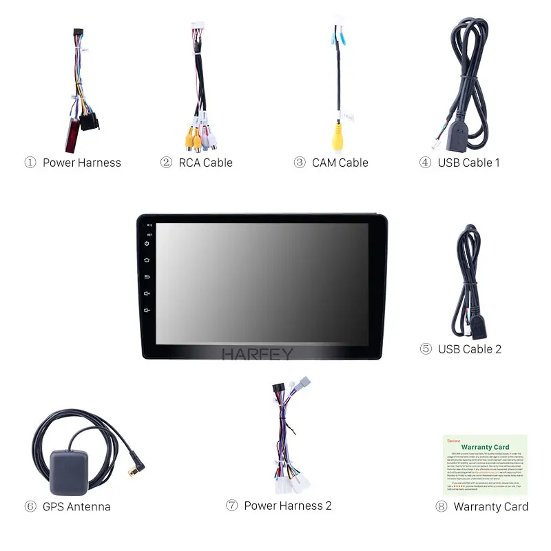 Harfey 9 дюймов Android 8,1 2.5D экран автомобиля gps радио для Renault Duster поддержка OBD2 SWC Carplay 2din