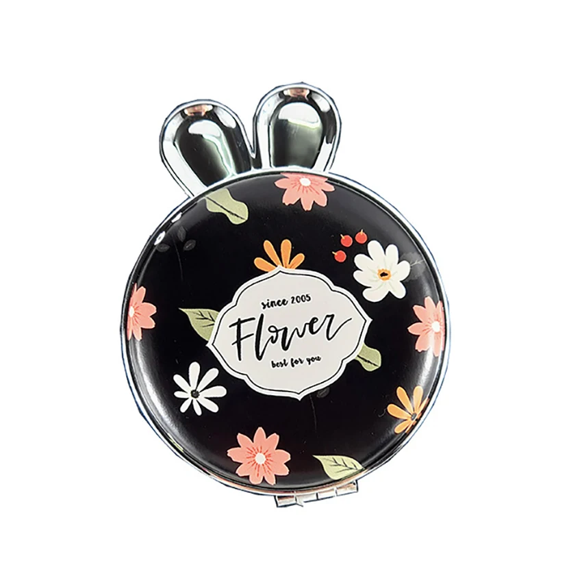 

Складное туалетное зеркало с милыми кроличьими ушами, косметические инструменты, портативное увеличительное зеркало для туалетного столика, инструменты для макияжа