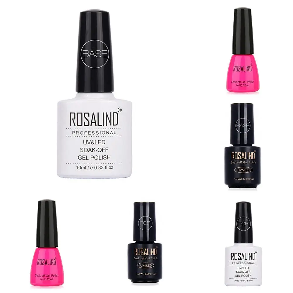 

Hot 7/10ml Women DIY UV LED Nail Art Gel Polish Soak Off Long Lasting Base Top Coat