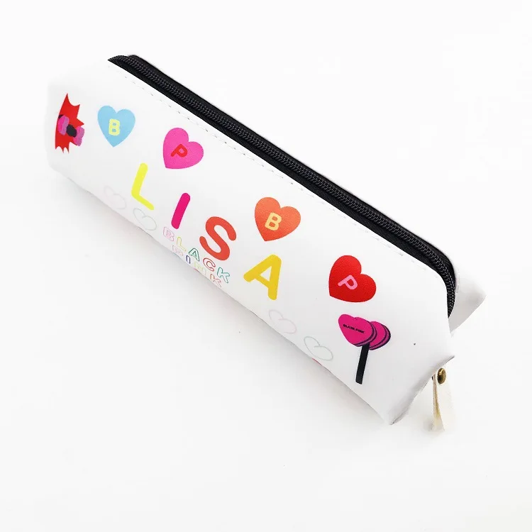 Kpop bag BLACKPINK PU Pencil Case Storage Organizer Pen Bag Fans Stationery Gifts