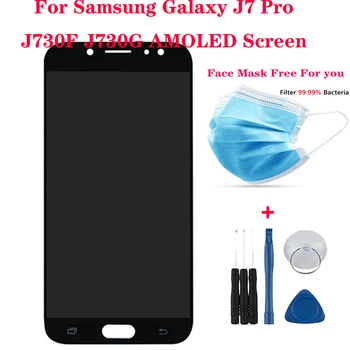 

AAA+++ Amoled Screen For Samsung Galaxy J7 Pro 2017 J730 J730F LCD Display Touch Screen Digitizer replacement Assembly pantalla