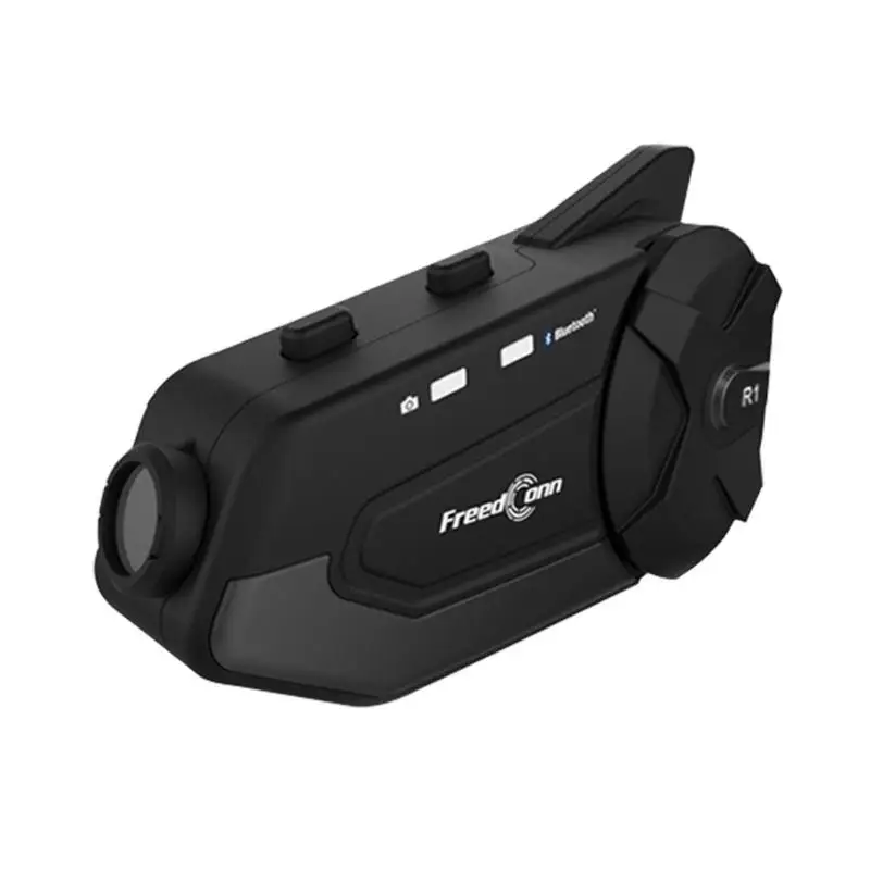 R1 HD камера шлем гарнитура мотоцикл Водонепроницаемый WiFi Bluetooth 4,1 домофон с технологией моделирования шума DSP Clear
