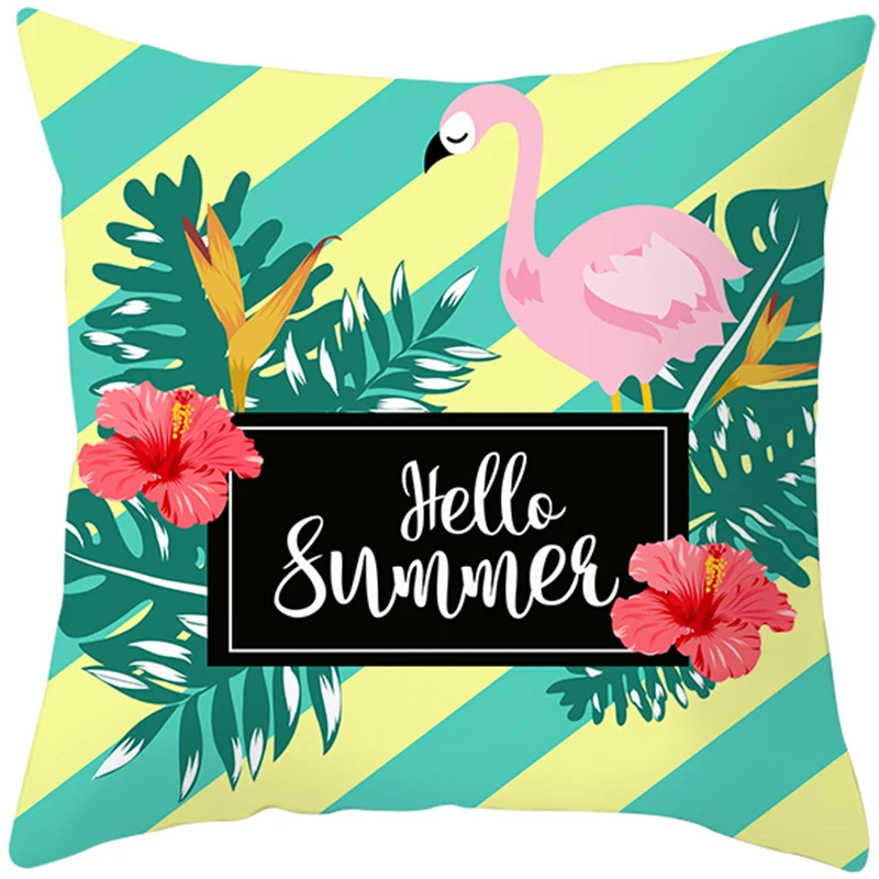 Pink Flamingo Pillowcase Lets Flamingo Birthday Decor Festa Happy Flamingo Birthday Party Decor for Home Hawaii tropical Party