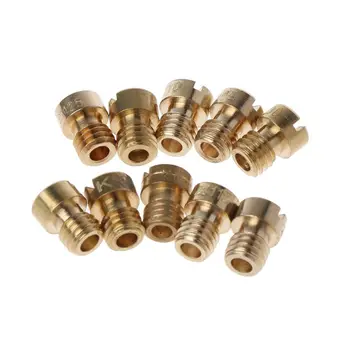 

10pcs/set Main Jet For PWK Keihin OKO CVK Mikuni KOSO Motorcycle Carburetor Vice Injectors Nozzle Size 100-140