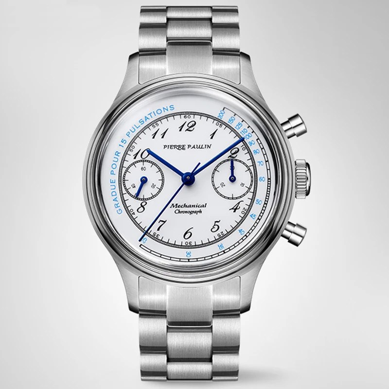 PIERRE PAULIN Enamel Dial Heat Blue Hands Doctor Pulsation