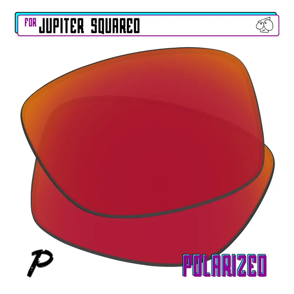 

EZReplace Polarized Replacement Lenses for - Oakley Jupiter Squared Sunglasses - Red P