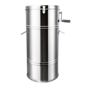 

20KG Honey Extractor Two Frames Stainless Steel Large Capacity Honey Extractor Manual Processing Centrifuge Beekeeping Equipment