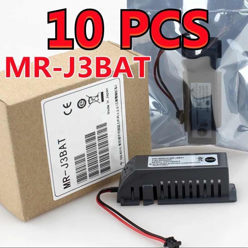 10 PACK Original New Battery MR-J3BAT C119A 3.6V PLC