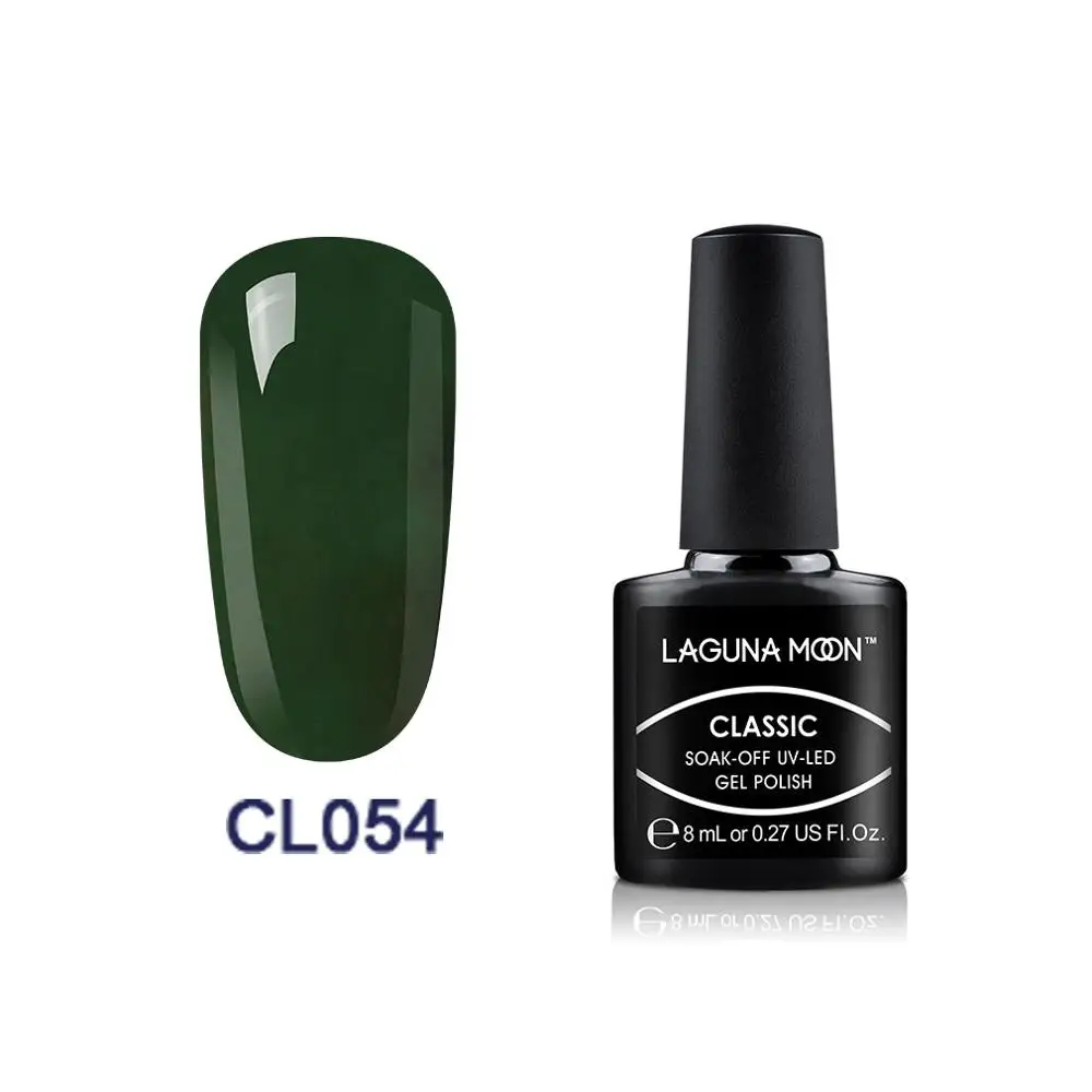 Lagundoon 8 мл зеленый Цветной Гель-лак для ногтей окрашивание Замачивание Полупостоянный гель УФ-и светодиодный эмалированный лак гель лак - Цвет: 054