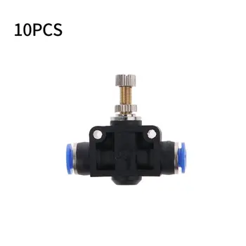 

SAILFLO 10x Push In Speed Controller 6mm Pneumatic Air Flow Control Valve Connector New Pipe Fittings Accessories