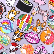 Cartoon Patch Embroidered Patches For Clothing Thermoadhesive Patches On Clothes Clothing Applique Animal Patch For Clothes DIY