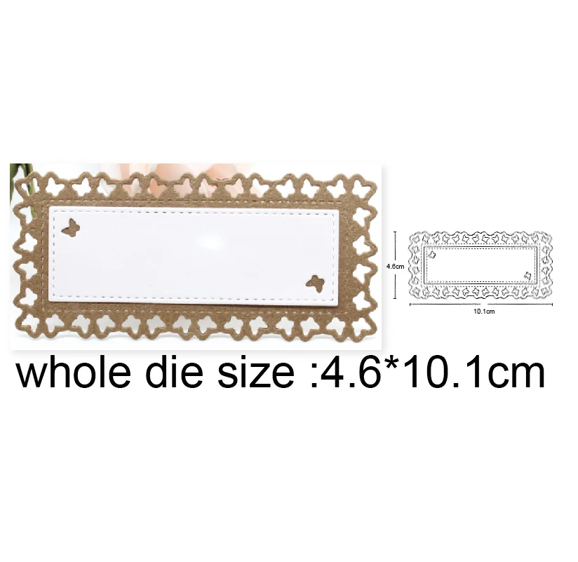 

Star Frame rectangle Metal Dies Scrapbooking Metal Cutting Dies Craft Stamps die Cut Embossing Card Making Stencil