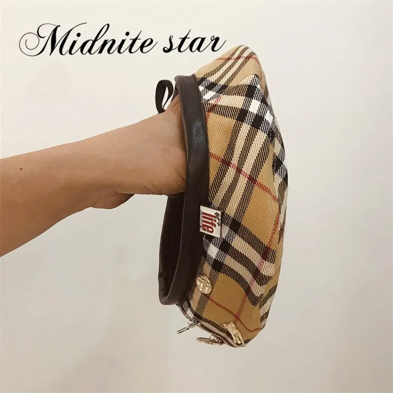 Midnite star, новинка, Осень-зима, клетчатый берет, шапки для женщин, французские модные береты, женские береты, черные береты с регулируемой веревочкой
