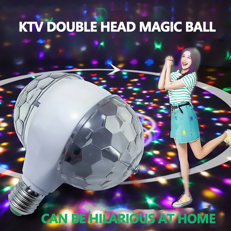 

LED Stage Light Light Stand Stage6W Bulb Light Stage Disco Light Double-headed Stage Light Lamp Party Magic Ball Luces Escenario
