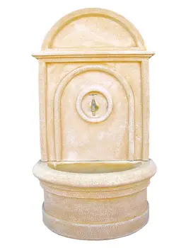 

Concrete bowl-stone wall Fontana 135x78x45cm. - color ochre