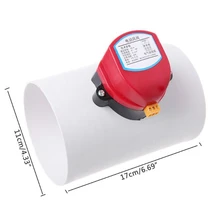 220 В пластиковый Электрический заслонка клапан 110 мм регулятор объема воздуха клапаны для вентиляционных труб кислотный и щелочный заслонка