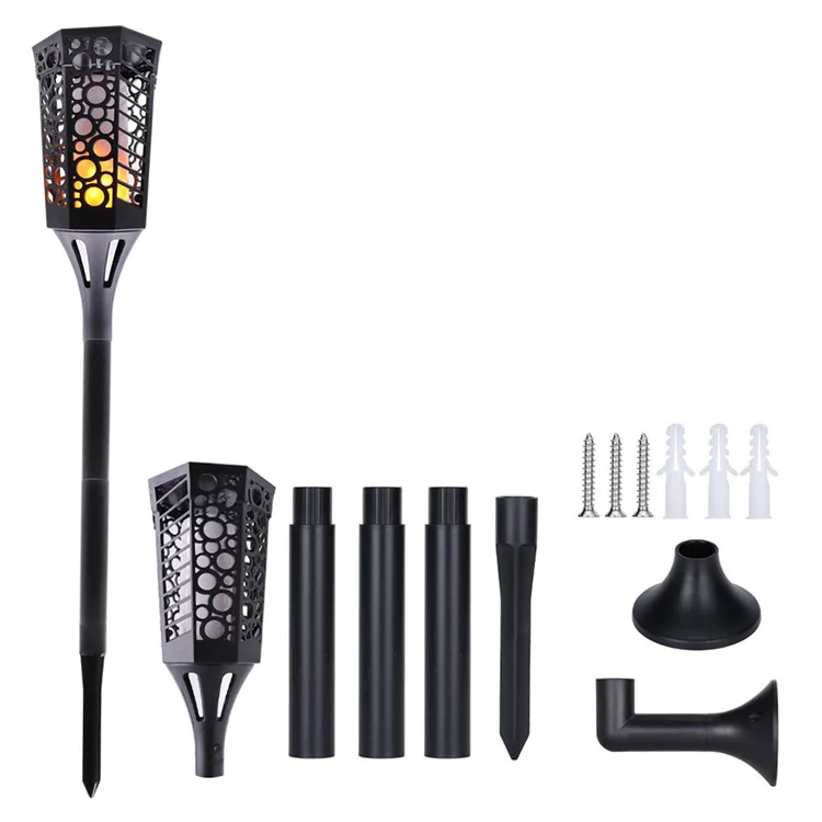 Стиль солнечные огни 96LED пламя свет уличный фонарик сад газон свет Amazon Горячая