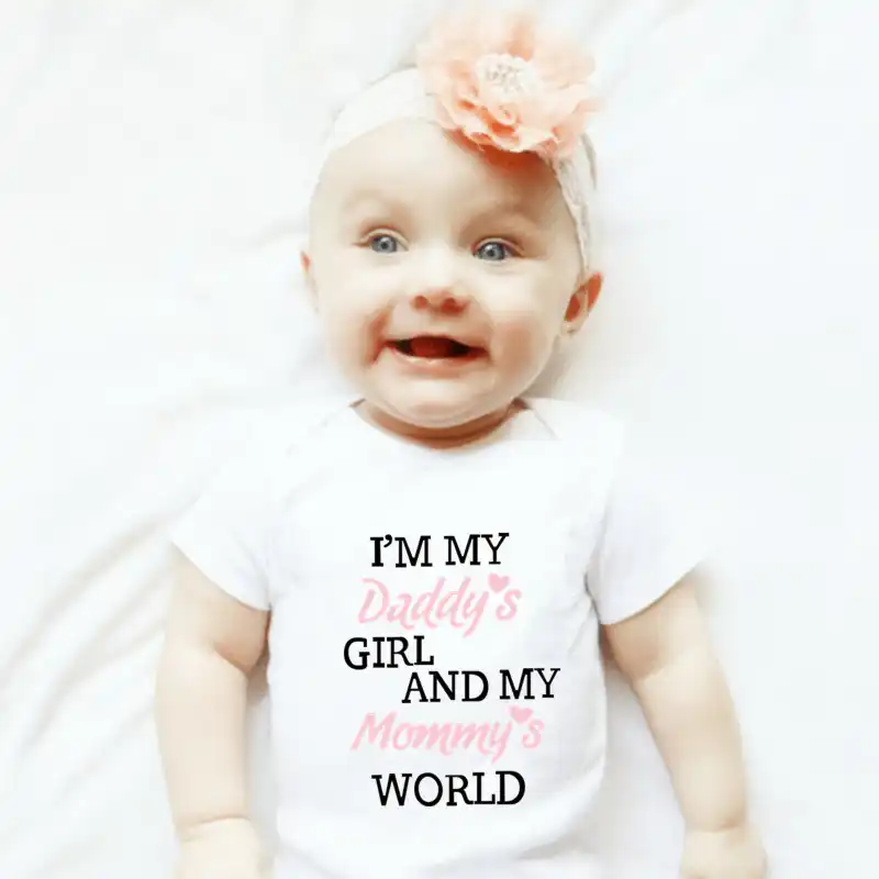 daddy's girl mommy's world onesie
