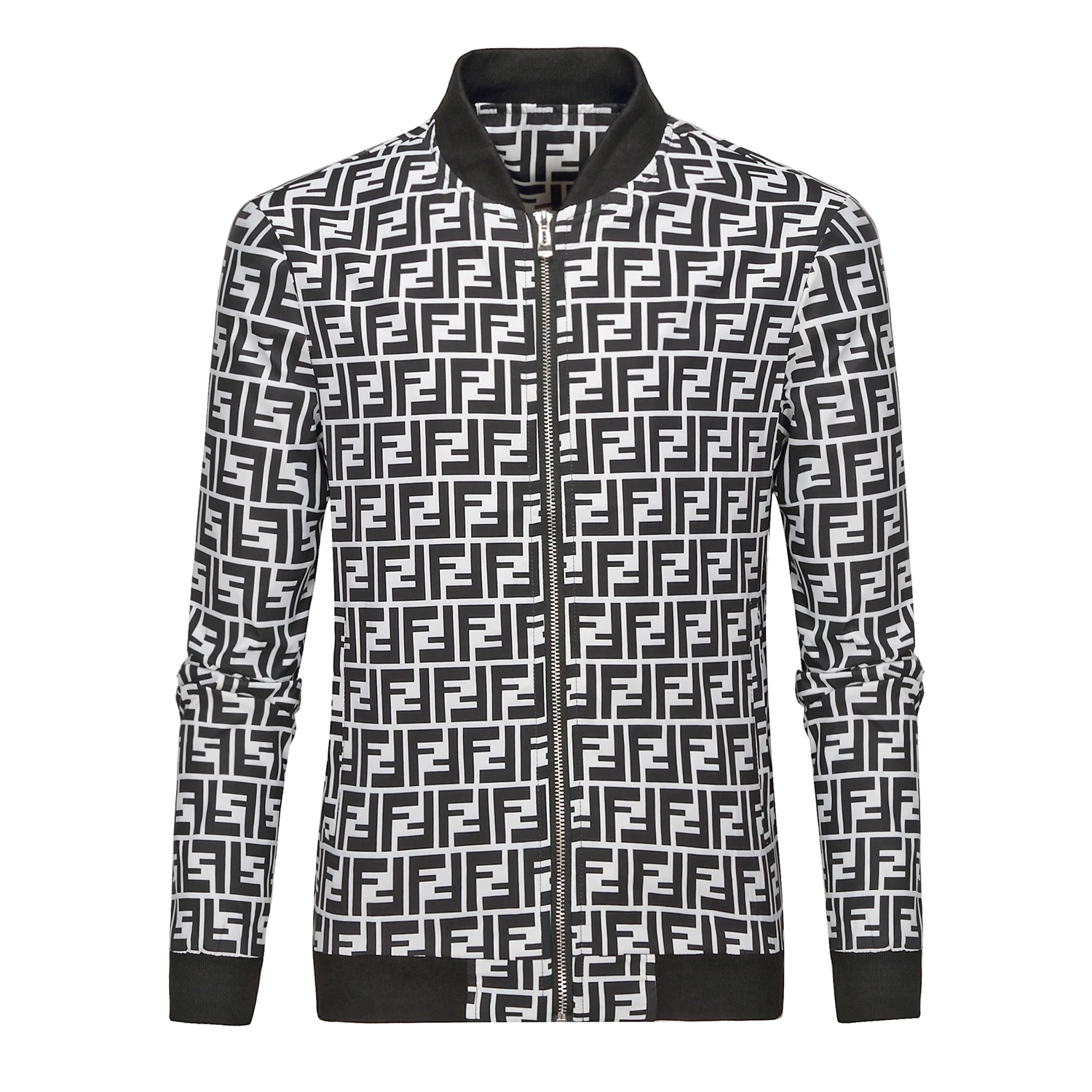 

New Fashion Print slim of men's jackets Autumn Striped Zipper Casual streetwear menscoats and jackets tops 0.7