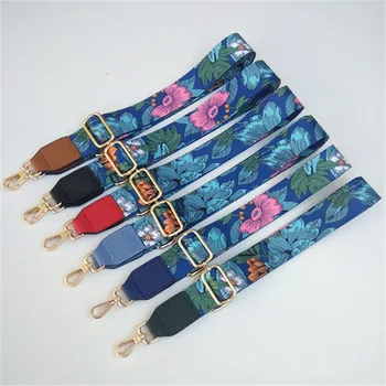 

Women Folwer Print Bag Strap 130 Cm Adjustable Shoulder Bag Crossbody Bag Belt Offload Shoulder Strap Accessories For Bags New