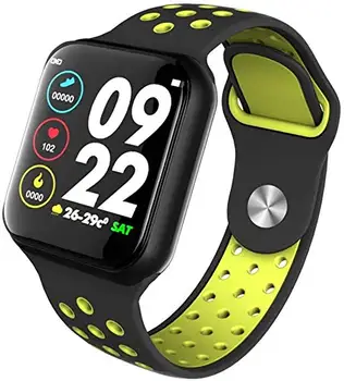 

Bluetooth Smart Watch Heart Rate Monitor Calories Fitness Tracker Alarm Clock IP67 Waterproof Sports Smart Bracelet Yellow Black