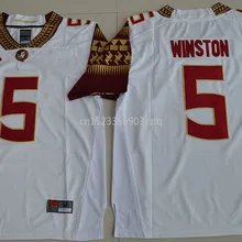 Новое поступление, высокое качество, NCAA Jameis Winston#5, футболки для колледжа, ограниченная серия, майки, S-XXXL