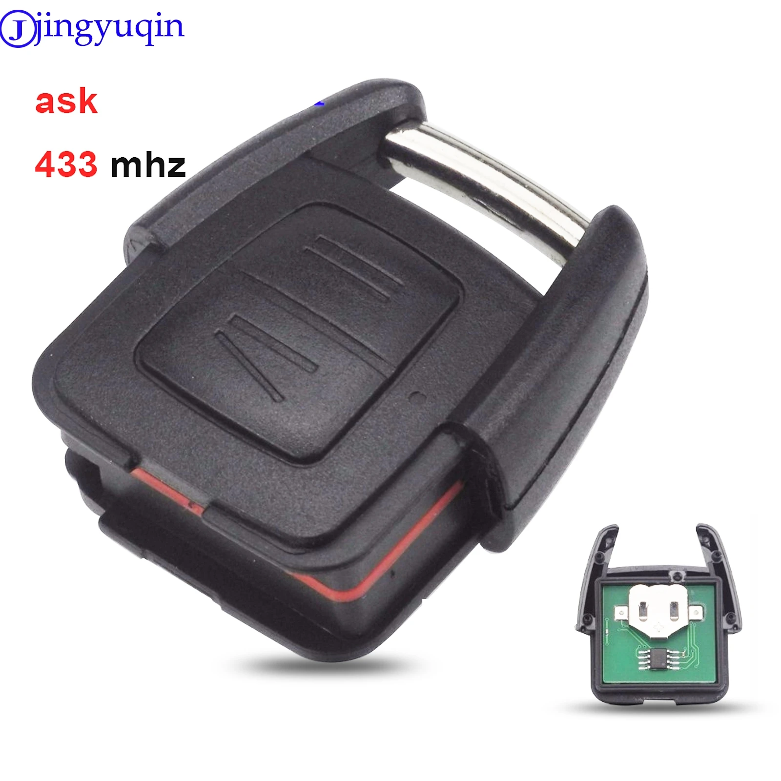 jingyuqin 2 Buttons Remote Car Key Control ID40 Chip For Vauxhall Opel Astra Vectra Zafira ASK 433.92MHz DELPHI 1998-2005 | Автомобили и
