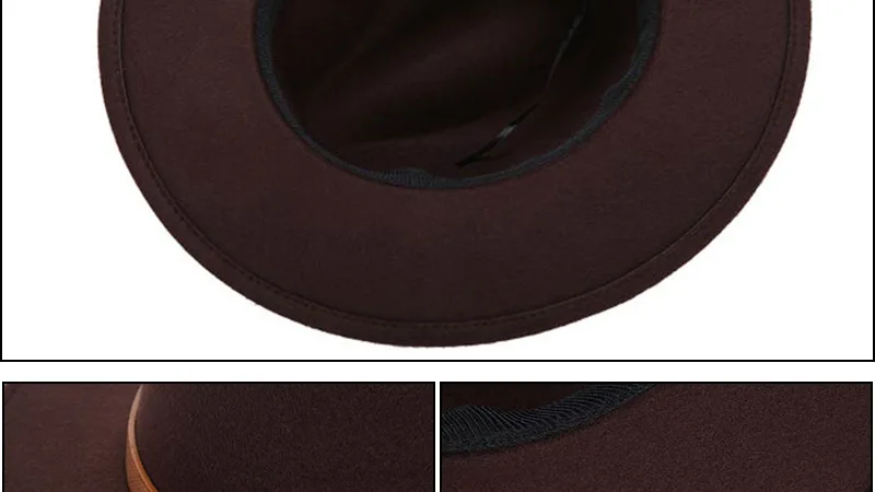 Горячая мода шерстяная шляпа зимняя женская мужская фетровая шляпа широкополый цилиндр шляпы женские винтажные большие Sombrero Джаз открытый кости