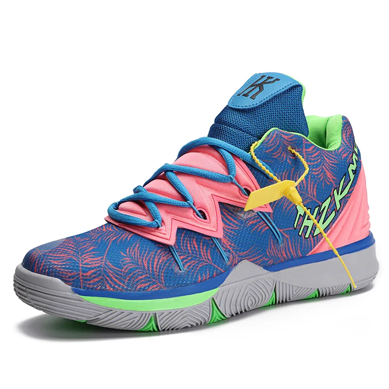Большой размер 11 мужские баскетбольные кроссовки Kyrie 5 светильник сетчатые спортивные ботинки кроссовки для мальчиков ретро 1 Uptempo обувь Lebron - Цвет: Лаванда