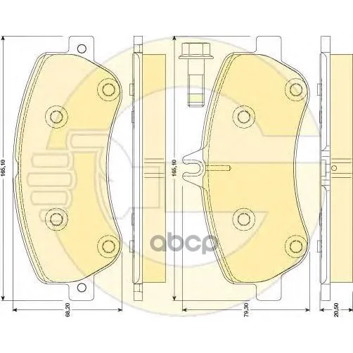 Колодки Тормозные Mercedes Glk X204 2.2-3.5 Передние Girling 6117984 Girling арт. 6117984