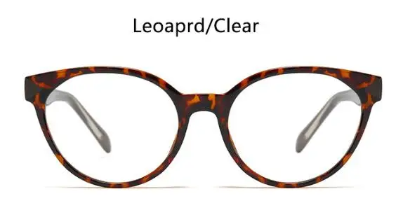 leopard clear Модные женские очки кошачий глаз TR90, оправа трендового стиля, брендовые прозрачные оправы очков, мужские очки - Цвет оправы: leopard clear